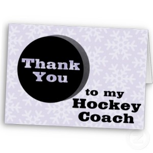 Thank your coach!