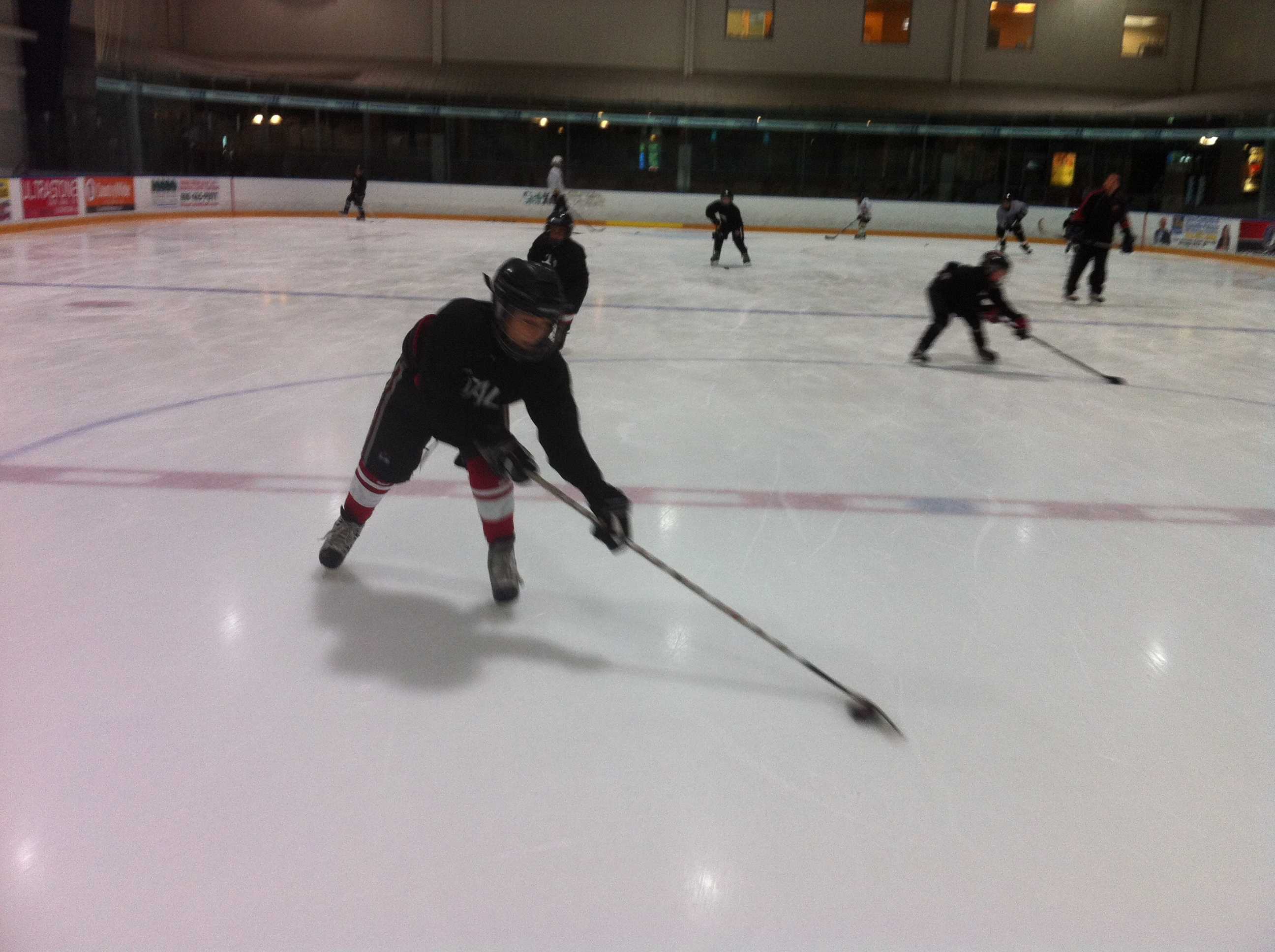 Wide puck handling